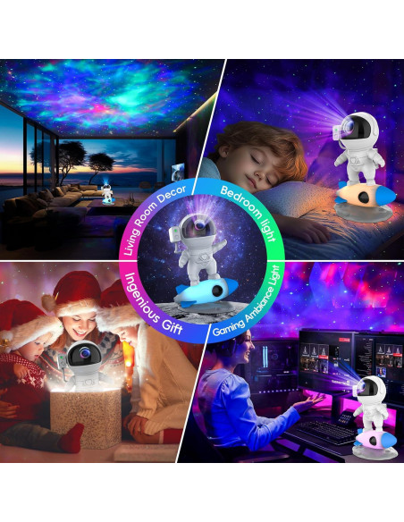 Proyector Galáctico LED FlyEagle Astronauta con Control Remoto
