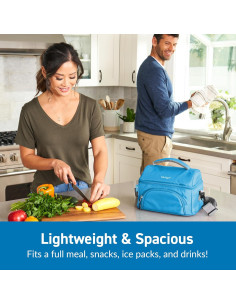 Bolsa de Almuerzo Deluxe Bentgo Azul Aislada y Duradera 2