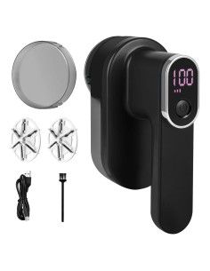 Afeitadora de tela eléctrica recargable SL-1 con LED, negra