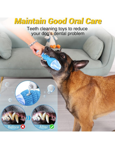 Juguete para Perros WinTour Tiburón Azul Masticadores Agresivos