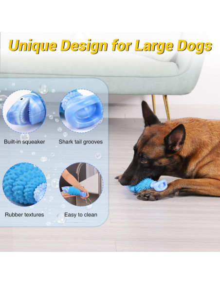Juguete para Perros WinTour Tiburón Azul Masticadores Agresivos
