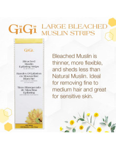 Tiras de Muselina Blanqueadas GiGi 100 Piezas 7.62x22.86cm 2
