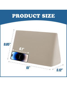 Almohada en Cuña Zantle de Espuma para Alivio de Dolor 2