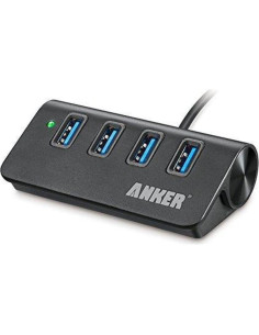 Hub USB 3.0 Anker de Aluminio 4 Puertos Portátil Negro 2