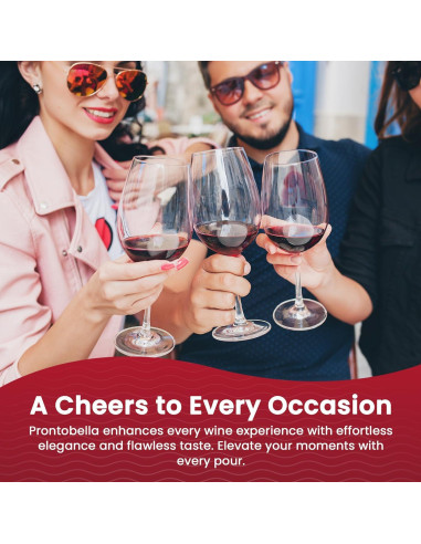 Aerador de Vino Pronto Bella con Tallo de Botella - Sin Goteo