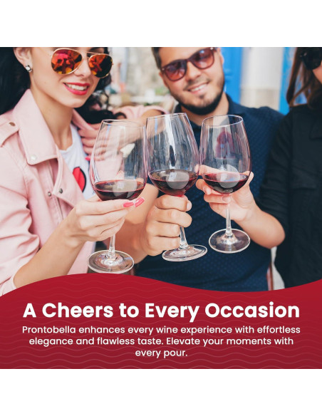 Aerador de Vino Pronto Bella con Tallo de Botella - Sin Goteo