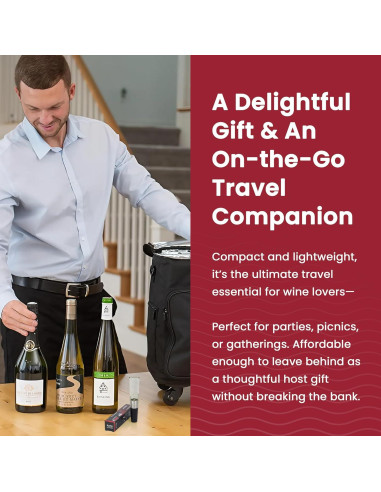 Aerador de Vino Pronto Bella con Tallo de Botella - Sin Goteo