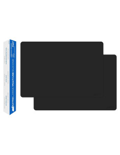 Set de 2 Alfombrillas de Silicona GASARÉ 63.5x43.2cm Negro
