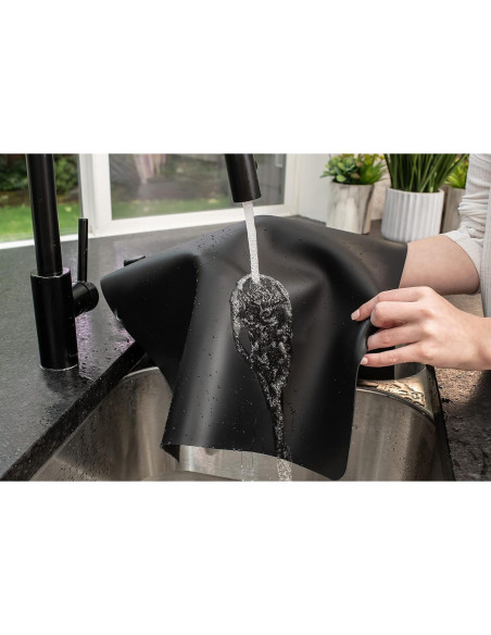 Set de 2 Alfombrillas de Silicona GASARÉ 63.5x43.2cm Negro