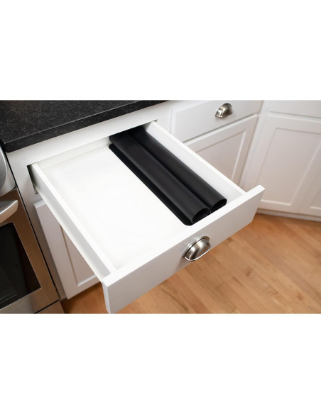 Set de 2 Alfombrillas de Silicona GASARÉ 63.5x43.2cm Negro