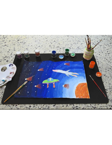 Set de 2 Alfombrillas de Silicona GASARÉ 63.5x43.2cm Negro