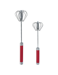 Batidor Manual de Acero Inoxidable Balevi - 2 Piezas 25.4cm y 30.5cm