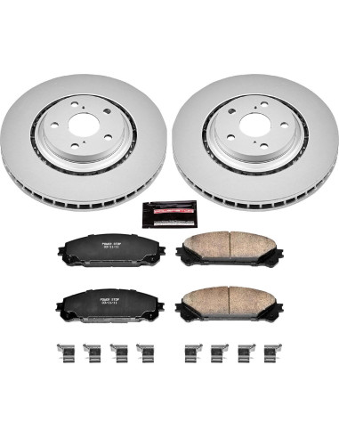 Kit de Freno Delantero Power Stop CRK4713 Cerámico Geomet