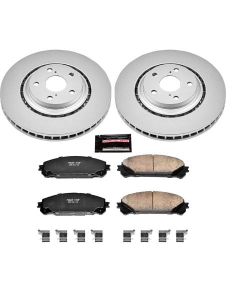 Kit de Freno Delantero Power Stop CRK4713 Cerámico Geomet