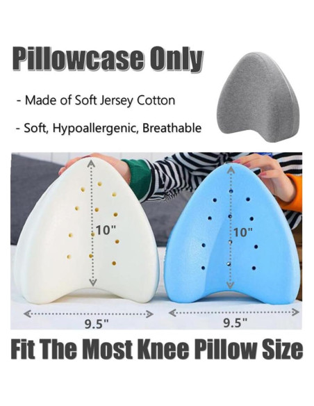 Funda de Almohada Eucoz para Rodilla 2 Piezas Algodón Suave