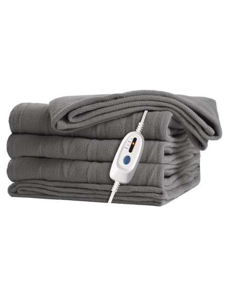 Manta Eléctrica McJaw 127x152cm 4 Niveles Calor Gris