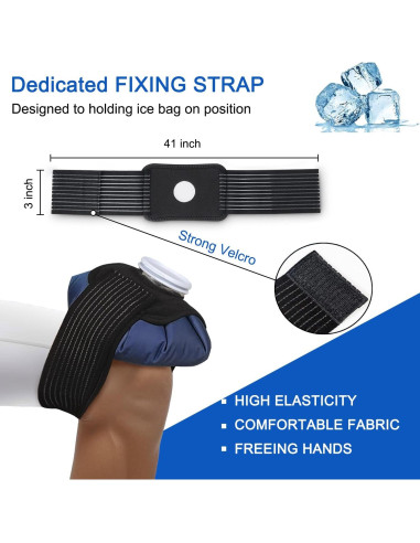 Bolsas de Hielo Reutilizables Capshat - 4 Paquetes, 3 Tamaños