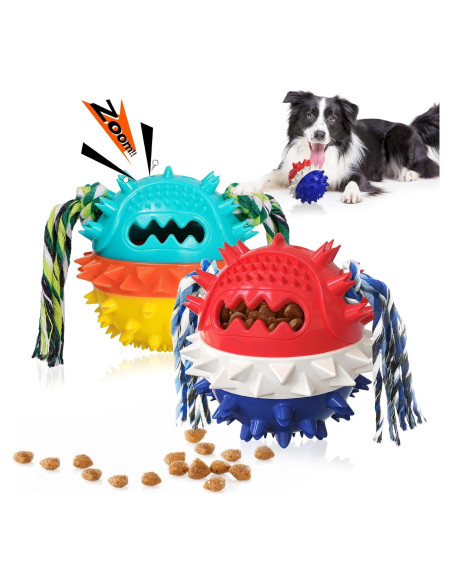 Juguetes para Perros HGB - Paquete de 2, Interactivos y Resistentes