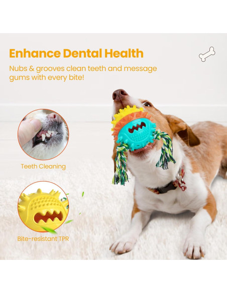 Juguetes para Perros HGB - Paquete de 2, Interactivos y Resistentes