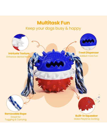 Juguetes para Perros HGB - Paquete de 2, Interactivos y Resistentes