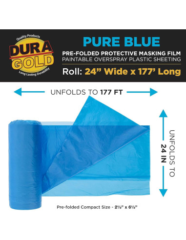 Película de Enmascarar Dura-Gold 24" x 54 m 10 micrones