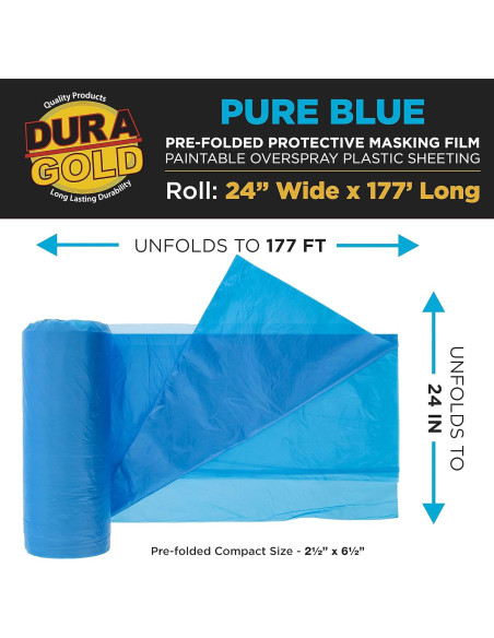 Película de Enmascarar Dura-Gold 24" x 54 m 10 micrones