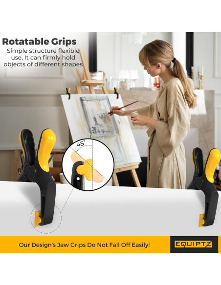 Pinzas de resorte EQUIPTZ 3" (7.62 cm) - Paquete de 20