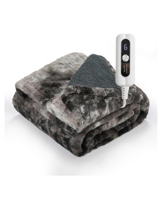 Manta Calentada Eléctrica SNUGSUN Individual 157x213cm Gris