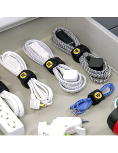 Correas Organizador de Cables Wrap-It Storage 6" Negro 12-Pack 2