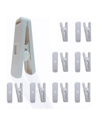 Pinzas de Ropa MEOVVZOO - Paquete de 16 Clips Antideslizantes