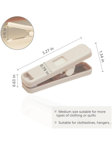 Pinzas de Ropa MEOVVZOO - Paquete de 16 Clips Antideslizantes
