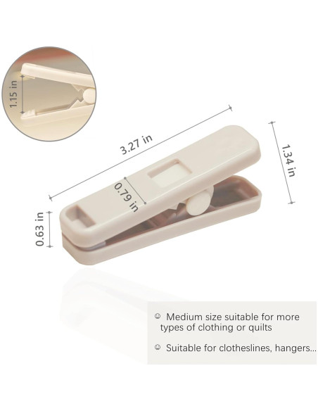 Pinzas de Ropa MEOVVZOO - Paquete de 16 Clips Antideslizantes