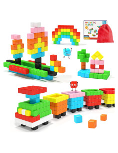 Bloques Magnéticos Hiwawind 40 Piezas 2.54 cm para Niños 3+
