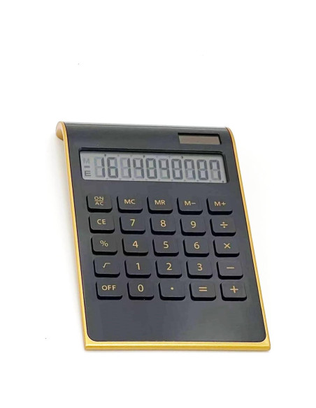 Calculadora de escritorio solar Benkaim 10 dígitos negra