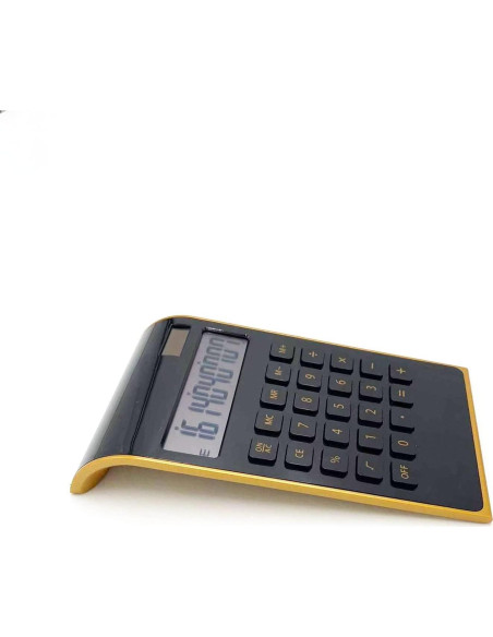 Calculadora de escritorio solar Benkaim 10 dígitos negra