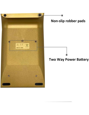 Calculadora de escritorio solar Benkaim 10 dígitos negra