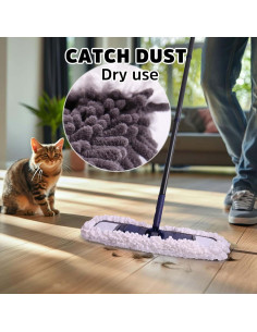Mopa de Polvo Bafezoze 139.7 cm Microfibra Lavable 2