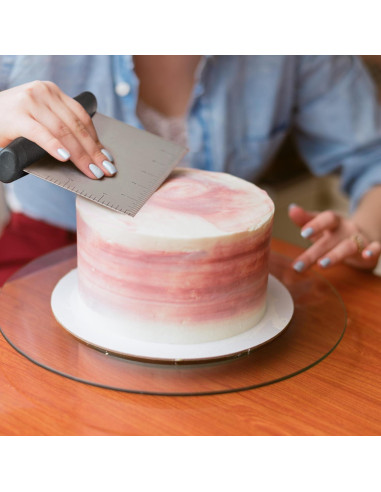 Raspador de Masa de Acero Inoxidable Liu 16x9.9cm Negro