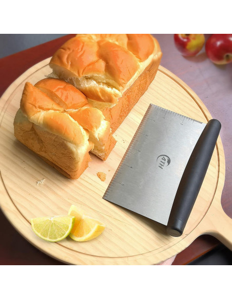 Raspador de Masa de Acero Inoxidable Liu 16x9.9cm Negro