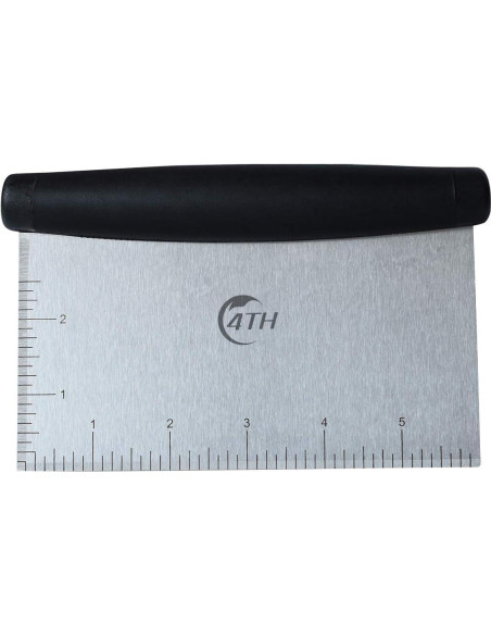 Raspador de Masa de Acero Inoxidable Liu 16x9.9cm Negro