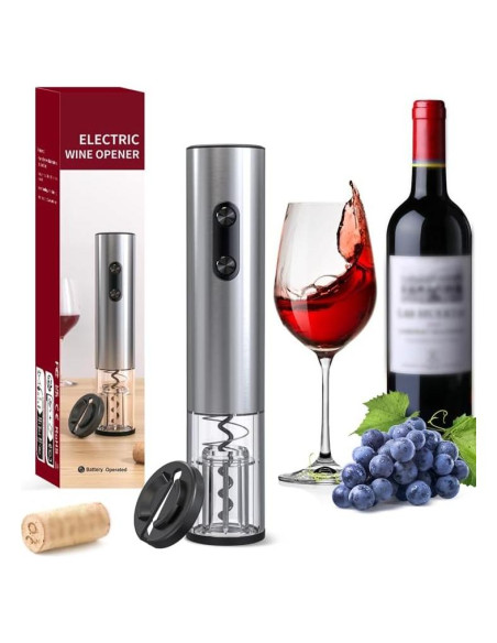 Juego de abridor de vino eléctrico Corporategiftpro con cortador