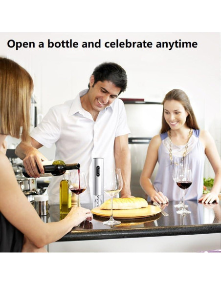 Juego de abridor de vino eléctrico Corporategiftpro con cortador