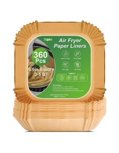 360 Forros de Papel Pergamino 6.5" Tripho para Freidora de Aire