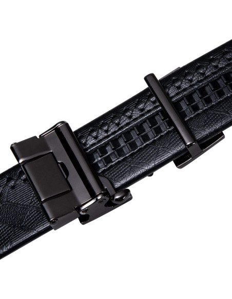 Cinturón de Cuero Genuino Barry.Wang para Hombres 3.49 cm