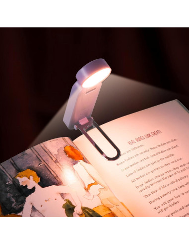 Luz de Libro Recargable VAVOFO KM-6776 6 Modos LED Ámbar