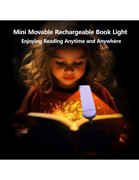 Luz de Libro Recargable VAVOFO KM-6776 6 Modos LED Ámbar