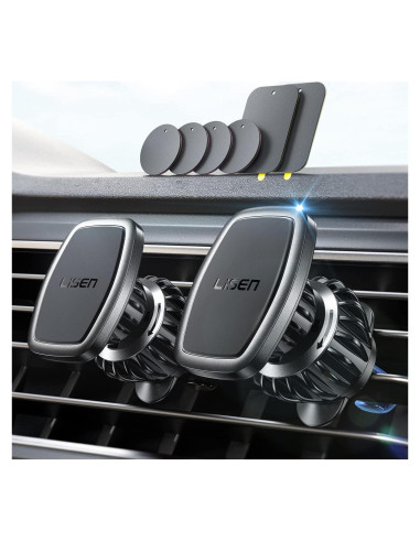 Soporte Magnético para Teléfono en Auto LISEN 2 Pack - Negro
