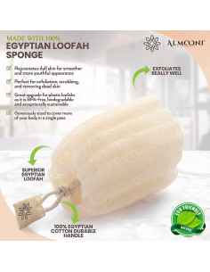 Esponja de Lufa Egipcia Natural Almooni - Paquete de 3 Unidades 2