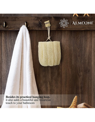 Esponja de Lufa Egipcia Natural Almooni - Paquete de 3 Unidades