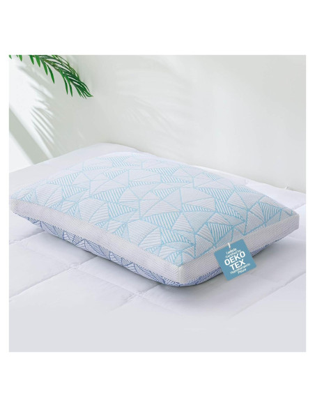 Almohada Ajustable Caelorin Queen Viscosa Bambú Espuma Memoria